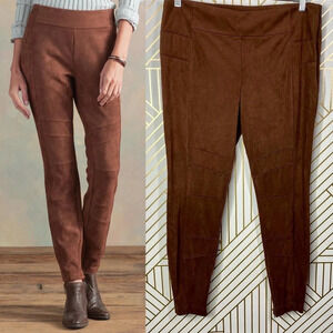 Sundance Inspired Days Leggings Brown Faux‎ Suede